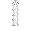 VEVOR dārza režģis kāpjošiem augiem 152,4 × 38,1 cm, rūsas izturīgs metāla režģis rozēm, klematēm un gurķiem, dekoratīvs augsts augu balsts dārzam, pagalmam un zālienam