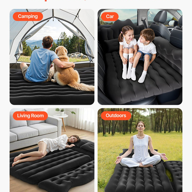 Надувной автомобильный матрас VEVOR для кемпинга и путешествий - подходит для внедорожников, MPV, седанов