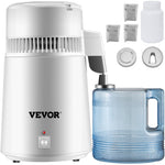 4L VEVOR 750W 220V Tīra Ūdens Destilators – 1L/h Ūdens Attīrītājs ar Filtru