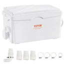 VEVOR Macerator Kanalizācijas Sūknis 350W, 6000 L/h, 7 M Izplūdes Galva, 3 Ūdens Ieloki