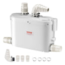 VEVOR kanalizācijas smalcinātājsūknis 500 W, plūsma līdz 110 l/min, pacelšanas augstums līdz 8 m, ar 4 ūdens ieplūdēm, notekūdeņu pacelšanas iekārta virtuvei, pagrabam, dušai, izlietnei, veļas mazgātavai un vannai