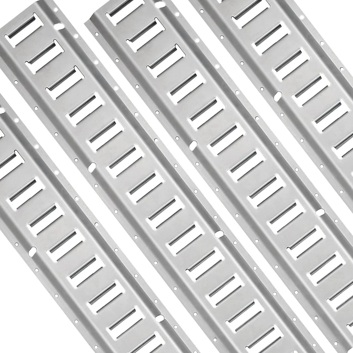 E-Track kravas stiprinājuma sliežu komplekts, 24 gab., 1524 mm tērauda sliedes (8 gab.) ar 8 O-veida enkurstiprinājumiem un 8 D-veida gredzena stiprinājumiem, universāli piederumi kravu, motociklu un velosipēdu nostiprināšanai, kravnesība 907 kg