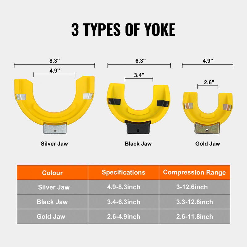 Зажимной инструмент VEVOR с грузоподъемностью 4500 кг, совместимый с ключом 22 мм