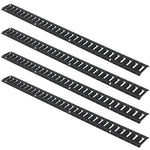 E sliedes stiprināšanas komplekts, 30 gab., 152,4 cm, ietver 4 tērauda sliedes, 2 vienvietīgās ligzdas, 8 O-veida gredzenus, 8 stiprinājumus ar D-veida gredzenu un 8 gala vāciņus, paredzēts kravas, motociklu un velosipēdu nostiprināšanai