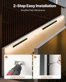 VEVOR āra sienas gaismeklis, 600 mm, garš moderns āra sienas lampas gaismeklis, 3000 K silti balta gaisma, IP65 ūdensizturīgs, nerūsējošs sienas apgaismojums terasei, mājai, lievenim un garāžai