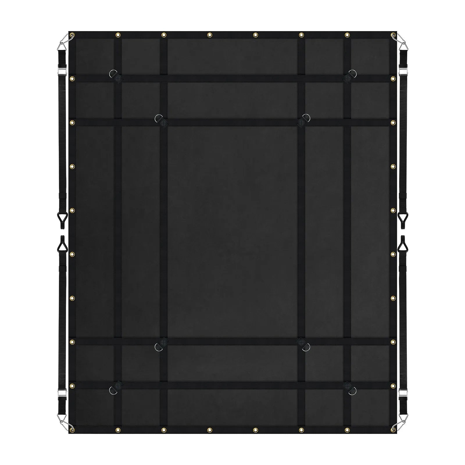 Smagsvara kravas tīkls 183 × 145 cm ar regulējamām sprādzēm un S-veida āķiem