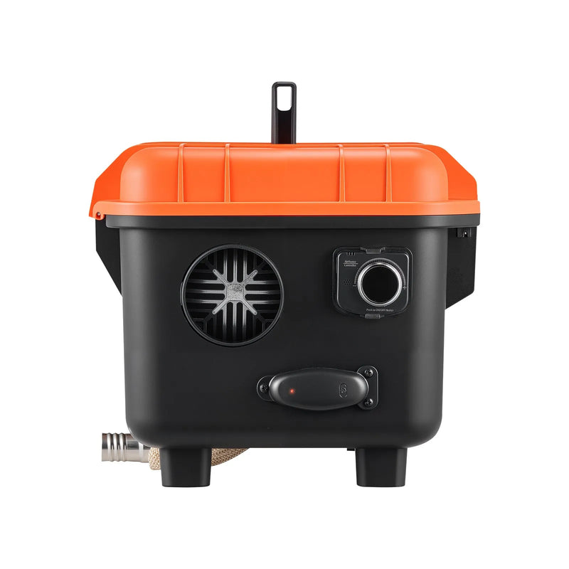 Dīzeļdegvielas sildītājs, 8 kW, 220V un DC 12 V, pārnēsājams viengabala gaisa sildītājs ar tālvadību un LCD ekrānu, ātra uzsildīšana, zems trokšņa līmenis, 4 l degvielas tvertne, piemērots kravas auto, furgoniem, kemperiem un garāžām