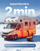 Dīzeļdegvielas sildītājs, 8 kW, 220V un DC 12 V, pārnēsājams viengabala gaisa sildītājs ar tālvadību un LCD ekrānu, ātra uzsildīšana, zems trokšņa līmenis, 4 l degvielas tvertne, piemērots kravas auto, furgoniem, kemperiem un garāžām