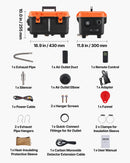 Dīzeļdegvielas sildītājs, 8 kW, 220V un DC 12 V, pārnēsājams viengabala gaisa sildītājs ar tālvadību un LCD ekrānu, ātra uzsildīšana, zems trokšņa līmenis, 4 l degvielas tvertne, piemērots kravas auto, furgoniem, kemperiem un garāžām