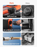 Dīzeļdegvielas sildītājs, 8 kW, 220V un DC 12 V, pārnēsājams viengabala gaisa sildītājs ar tālvadību un LCD ekrānu, ātra uzsildīšana, zems trokšņa līmenis, 4,5 l degvielas tvertne, piemērots kravas auto, furgoniem un kemperiem