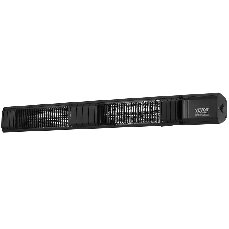 VEVOR 3000 W infrasarkanais elektriskais sildītājs ar tālvadību, 9 ātrumi, taimeris