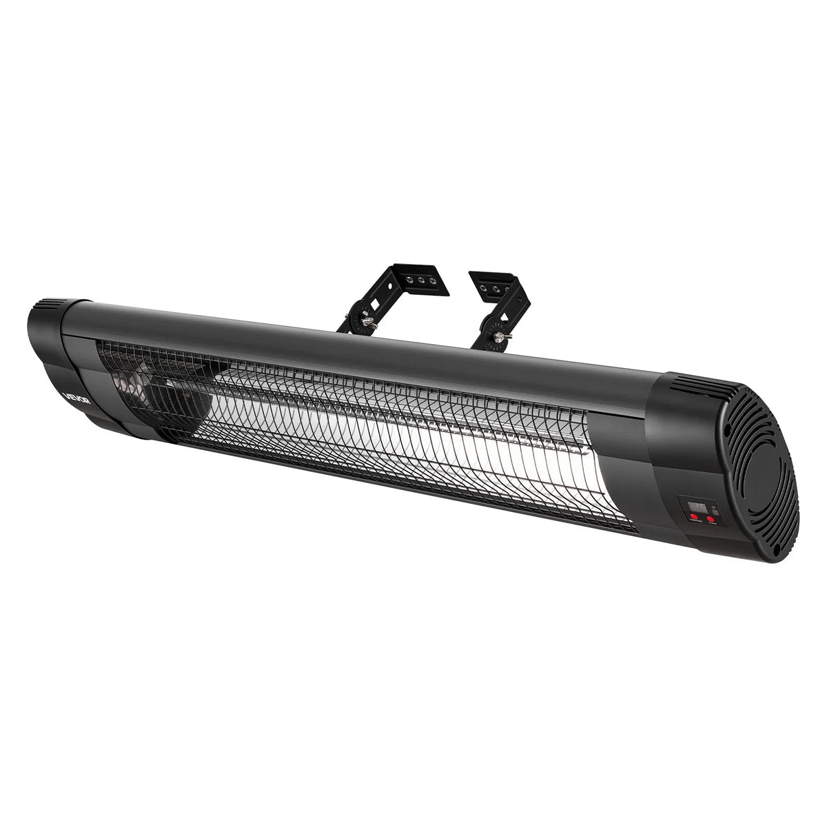 VEVOR infrasarkanais sildītājs 2500W, 3 režīmi, taimeris, melns