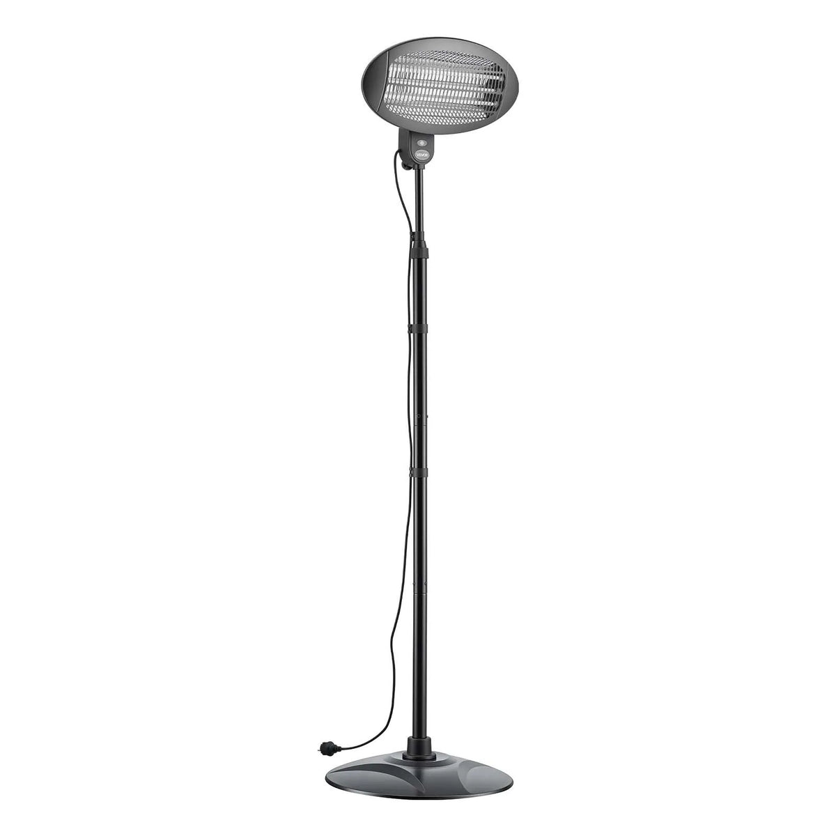 VEVOR infrasarkanais sildītājs 2000W, 3 režīmi, ķēdītes vadība, melns