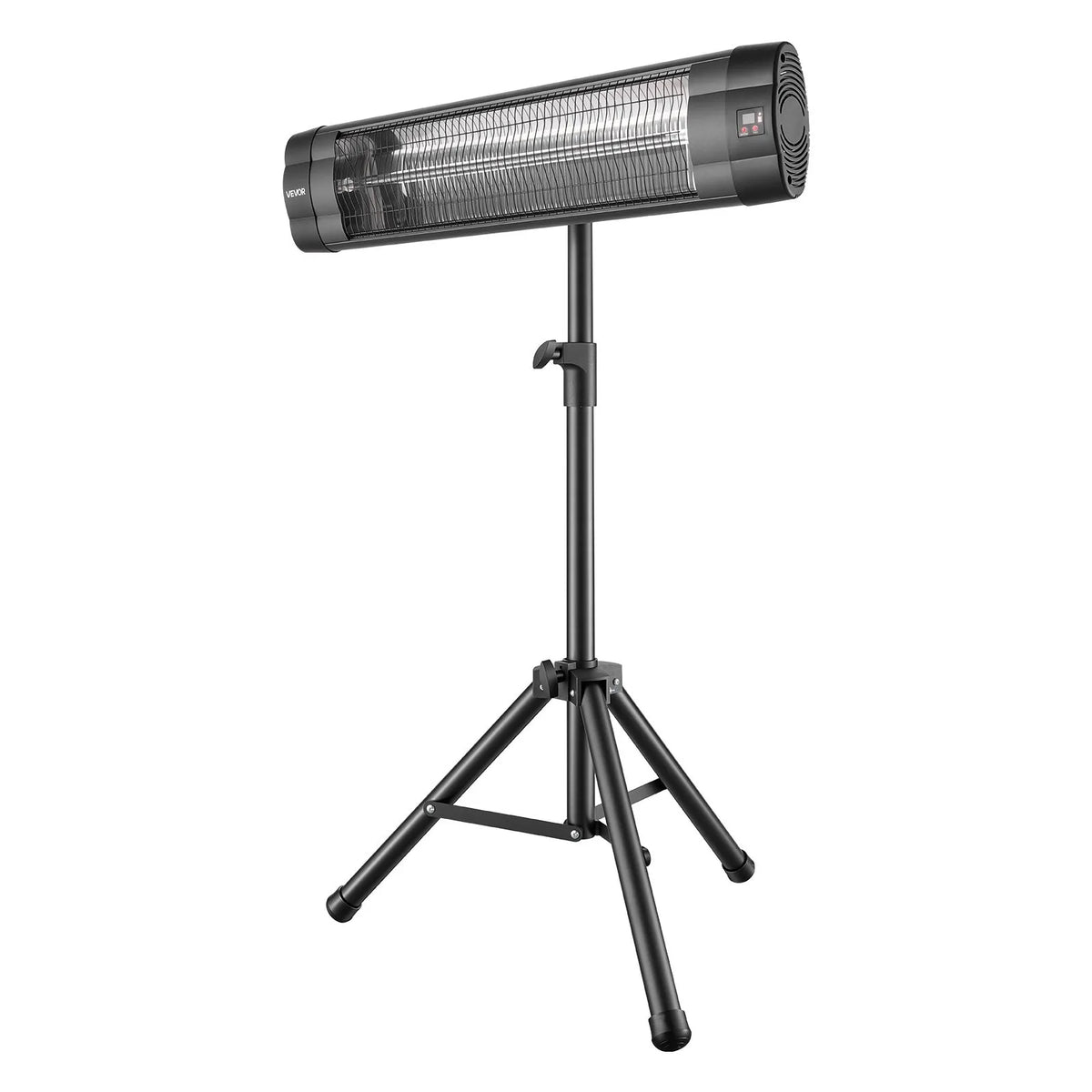 VEVOR infrasarkanais sildītājs 2500W ar statīvu un tālvadību, melns