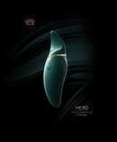 HERO ar aplikācijas vadību masāžas vibrējoša ierīce no LEGEND AURORA kolekcijas,sarkanā krāsa,skatīt aprakstu,diskrēta piegāde melnā iepakojumā