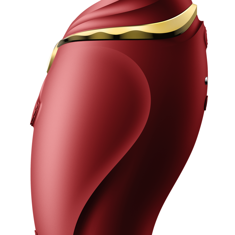 HERO ar aplikācijas vadību masāžas vibrējoša ierīce no LEGEND AURORA kolekcijas,sarkanā krāsa,skatīt aprakstu,diskrēta piegāde melnā iepakojumā