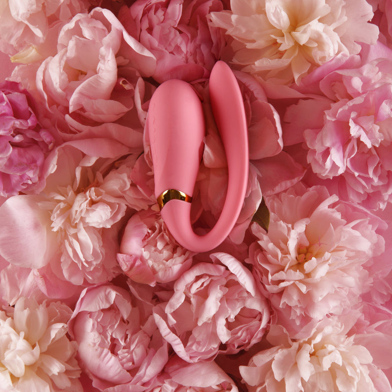 FanFan rakenduse poolt juhitav vibreeriv massaažiseade paaridele, roosa värv, vt kirjeldus, diskreetne tarne mustas pakendis