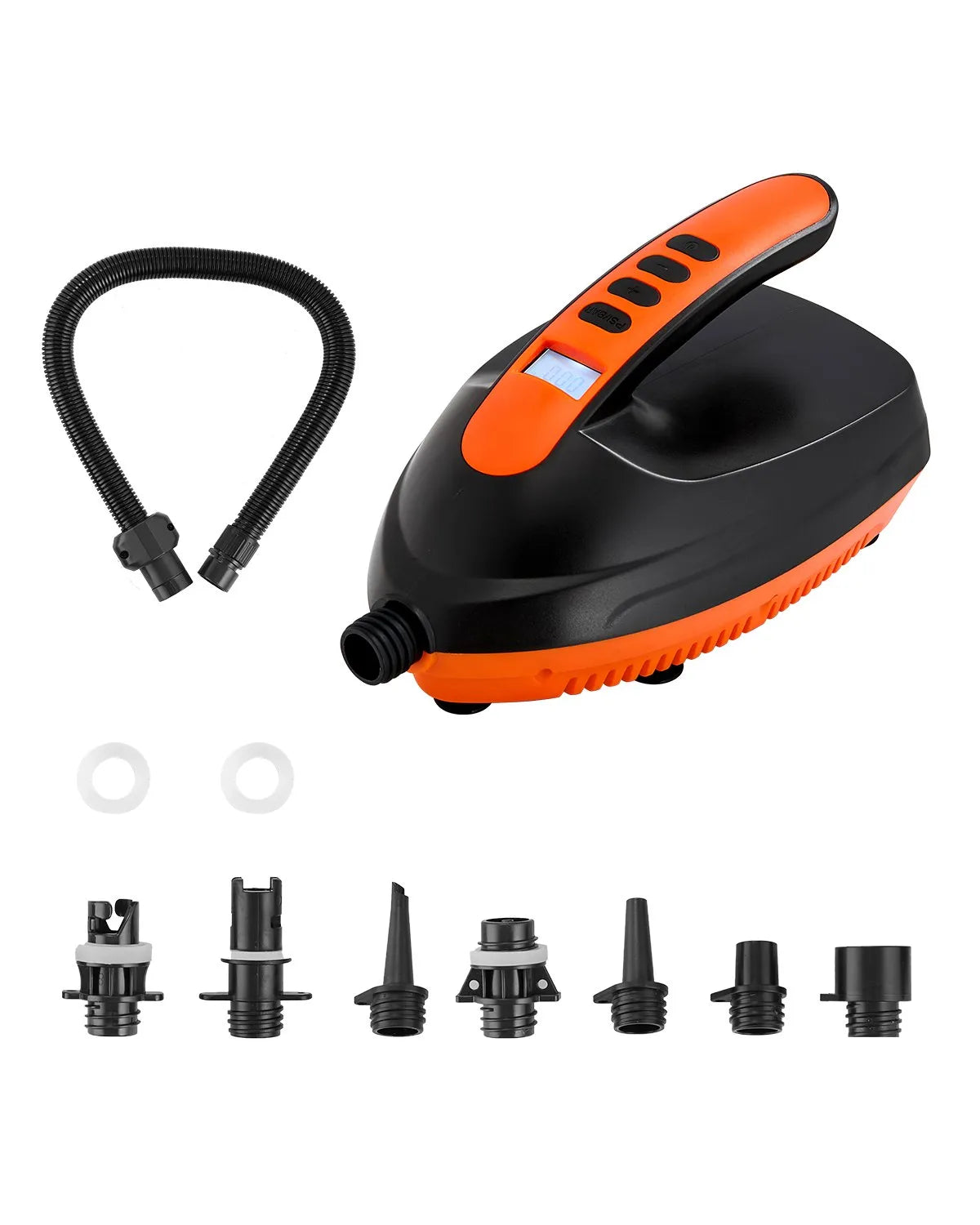 VEVOR SUP dēļa sūknis 20 PSI ar 70 l/min piepūšanas ātrumu, automātisku izslēgšanos un 12 V DC auto pieslēgumu piepūšamiem dēļiem, teltīm un matračiem