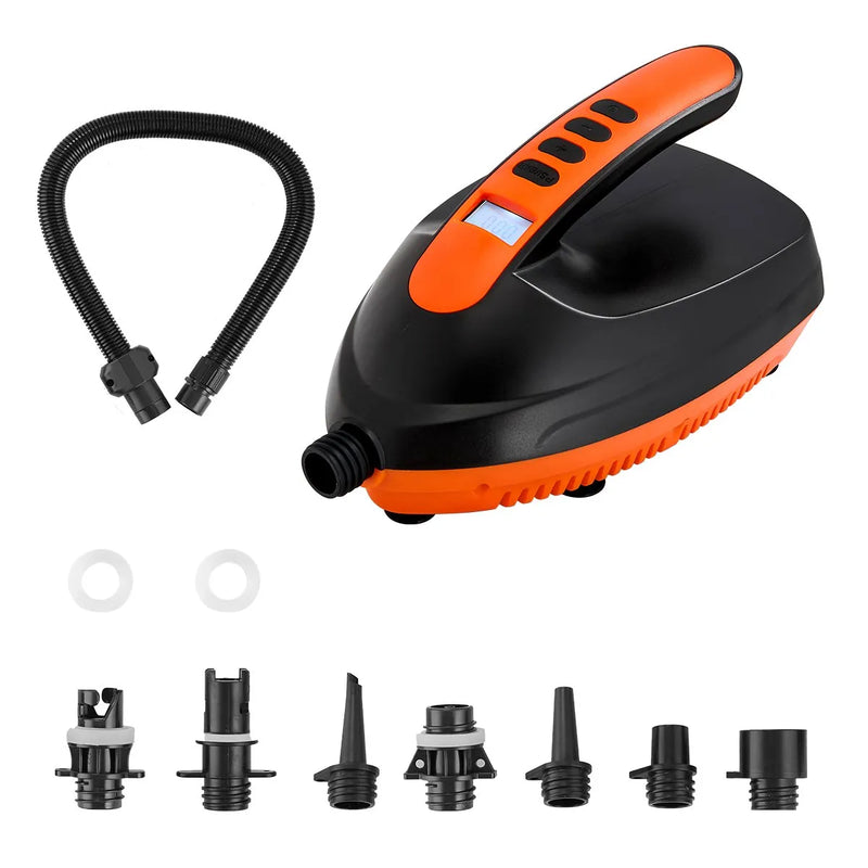 VEVOR SUP dēļa sūknis 20 PSI ar 70 l/min piepūšanas ātrumu, automātisku izslēgšanos un 12 V DC auto pieslēgumu piepūšamiem dēļiem, teltīm un matračiem