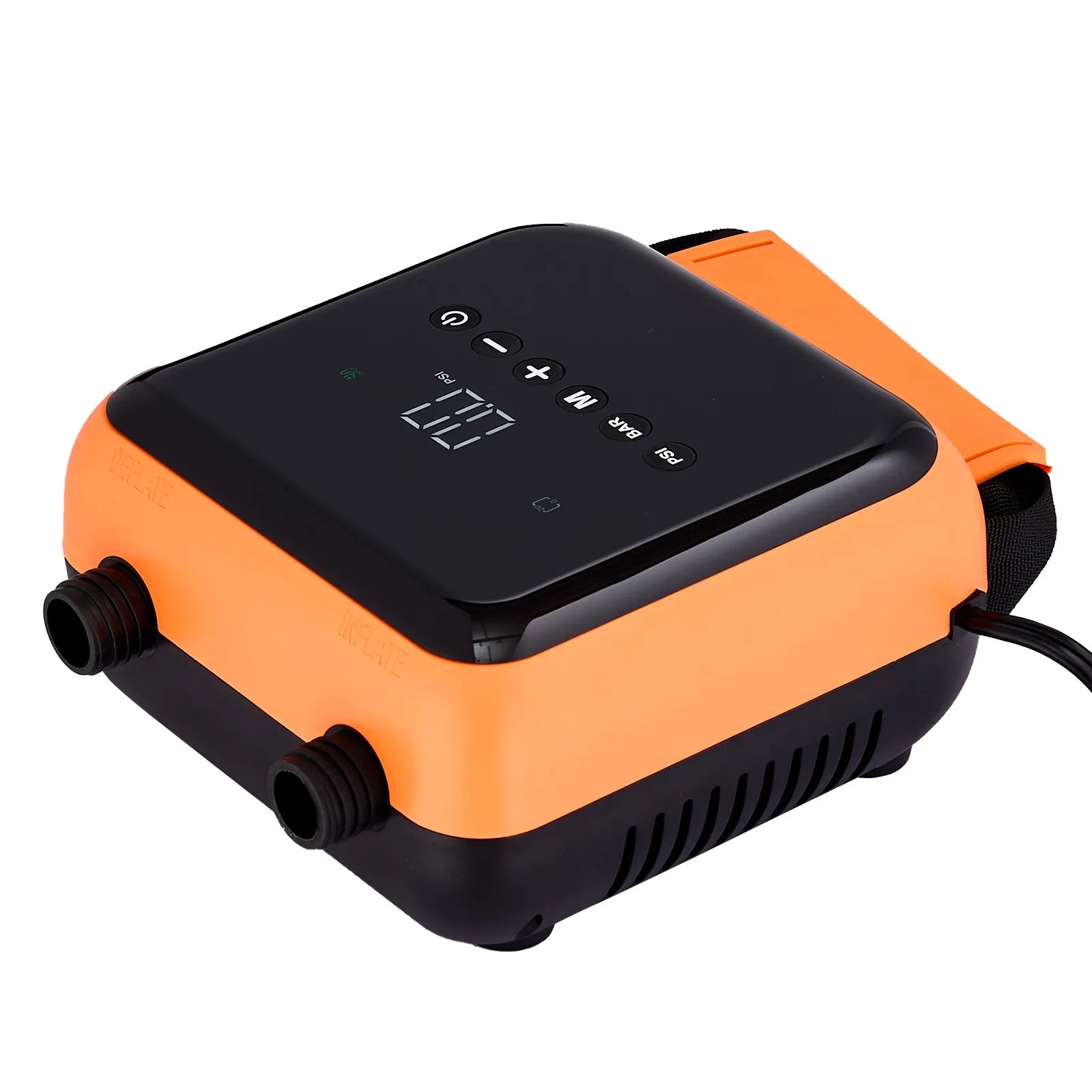 Насос для SUP-досок VEVOR 40 PSI с двухступенчатым нагнетанием и спусканием, автоматическим отключением и подключением к автомобильному источнику питания 12 В постоянного тока для надувных досок, палаток и матрасов
