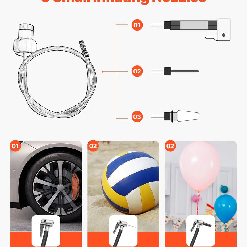 VEVOR SUP dēļa sūknis 40 PSI ar divpakāpju piepūšanu un iztukšošanu, automātisku izslēgšanos un 12 V DC auto pieslēgumu piepūšamiem dēļiem, teltīm un matračiem