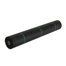 VEVOR nezāļu barjeras ainavu audums, 1 × 50 m smagās klases dārza nezāļu audums, austs PP nezāļu kontroles audums, piebraucamā ceļa audums, ģeotekstila audums ainavu veidošanai, zemes segums, nezāļu bloķēšanas paklājs, melns