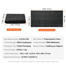 VEVOR nezāļu kontroles ainavu audums, 0,9 x 30,5 m izturīgs dārza nezāļu audums, austs PP nezāļu kontroles audums, piebraucamā ceļa audums, ģeotekstils ainavu labiekārtošanai, zemes pārklājs, nezāļu bloķēšanas paklājs, melns