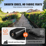 VEVOR 1,22 × 91,44 m Premium klases nezāļu barjeras ainavu audums, 3,2 OZ austs ģeotekstila audums zem grants, augsta caurlaidība, nezāļu bloķēšanas paklājs, piebraucamā ceļa audums, dārza nezāļu kontroles audums