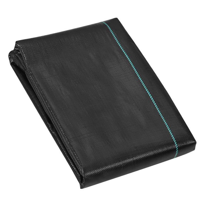 VEVOR Nezāļu ierobežošanas ainavu audums 1,22 x 15,24 m, pastiprināts austs PP dārza segums, ģeotekstils piebraucamajam ceļam un ainavu darbiem, zemes segums nezāļu kontrolei, melns
