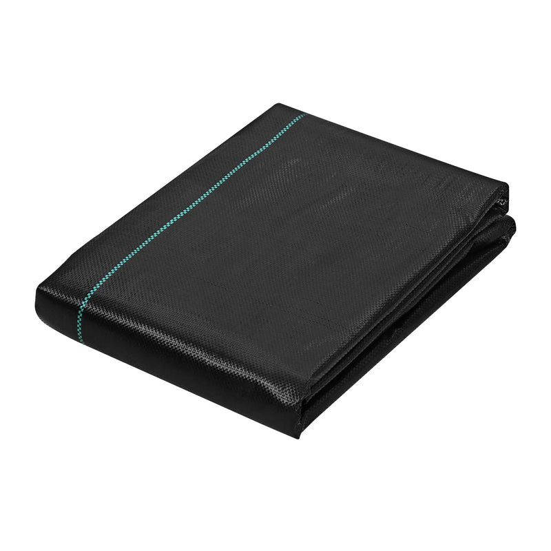 VEVOR Nezāļu ierobežošanas ainavu audums 1,22 x 15,24 m, pastiprināts austs PP dārza segums, ģeotekstils piebraucamajam ceļam un ainavu darbiem, zemes segums nezāļu kontrolei, melns