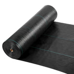 VEVOR nezāļu barjeras audums smagai slodzei, 1,8 x 76,2 m, 141,7 g/m² austs ainavu segums, nezāļu ierobežošanas pārklājums dārzam, ģeotekstila pamatne, melns