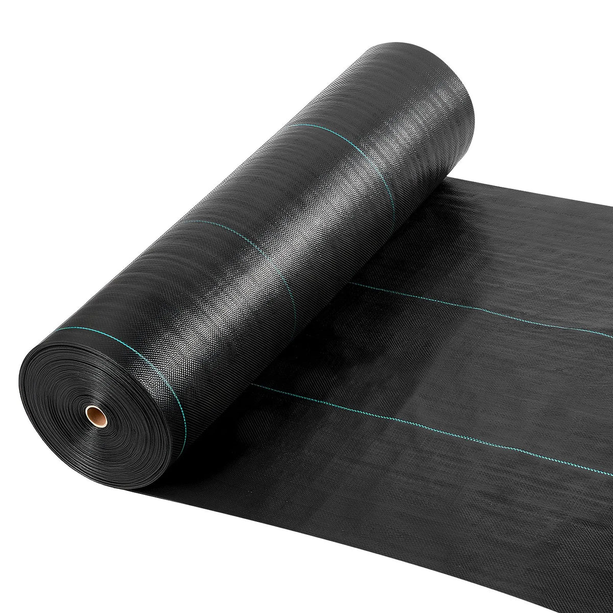 VEVOR nezāļu barjeras audums smagai slodzei, 1,8 x 76,2 m, 141,7 g/m² austs ainavu segums, nezāļu ierobežošanas pārklājums dārzam, ģeotekstila pamatne, melns