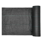 VEVOR nezāļu barjeras audums smagai slodzei, 1,8 x 76,2 m, 141,7 g/m² austs ainavu segums, nezāļu ierobežošanas pārklājums dārzam, ģeotekstila pamatne, melns