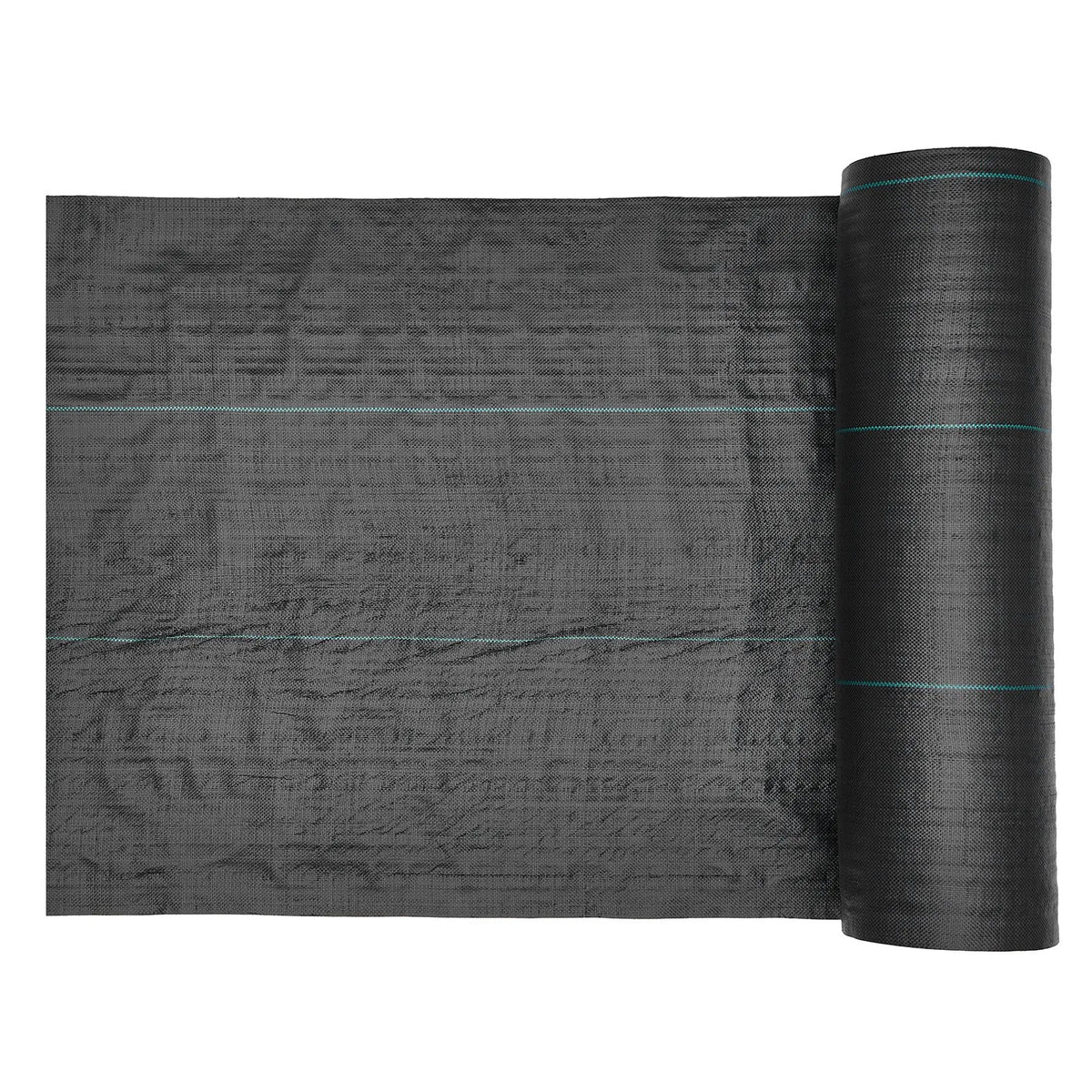 VEVOR nezāļu barjeras audums smagai slodzei, 1,8 x 76,2 m, 141,7 g/m² austs ainavu segums, nezāļu ierobežošanas pārklājums dārzam, ģeotekstila pamatne, melns