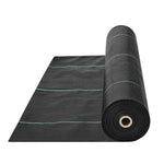 VEVOR nezāļu barjeras ainavu audums 1,83 x 91,44 m, izturīgs austs PP dārza nezāļu kontroles audums, piebraucamā ceļa un ģeotekstila audums ainavu labiekārtošanai, augsnes segums un nezāļu bloķēšanas paklājs, melns