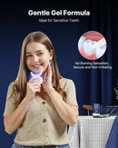 VEVOR zobu balināšanas komplekts ar LED gaismu, 32 LED paātrinātājgaismas, balināšanas sloksnēm, pildspalvām un gēla šļircēm, U veida uzgali, pārnēsājams bezvadu komplekts noturīgu traipu ātrai un efektīvai noņemšanai