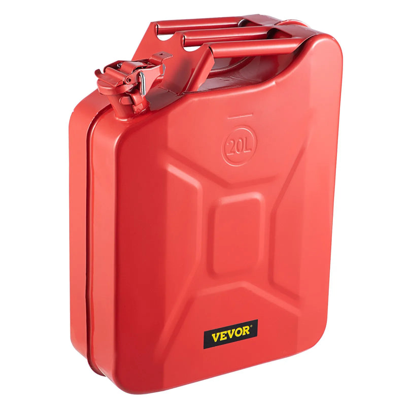 Degvielas kanna 20 L ar elastīgu uzpildes snīpi, tērauda, sarkana