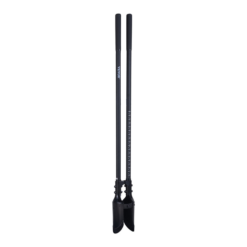 VEVOR cauruma rakšanas lāpsta ar stiklašķiedras kātu un mēroga atzīmēm, 1460 mm