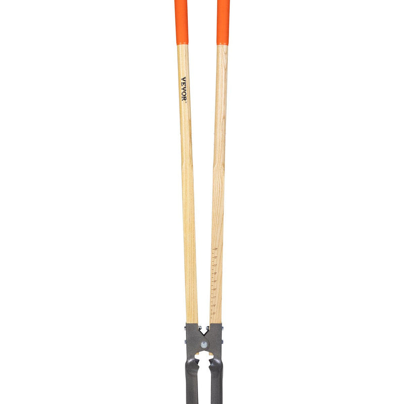 VEVOR caurumu rakšanas instruments ar koka rokturi un mērogu atzīmēm, 146 cm caurumu rakšanas instruments