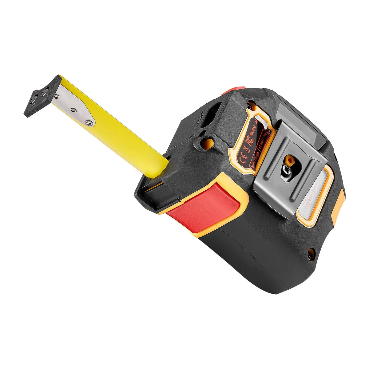 VEVOR 2-in-1 lāzera mērierīce ar 41 m lāzera mērījumu un 4,8 m magnētisku ruleti, uzlādējama, ar garuma, laukuma, tilpuma un nepārtrauktās mērīšanas režīmiem, mērvienības m/ft/in/ft+in, piemērota ārdarbiem un dekorēšanai