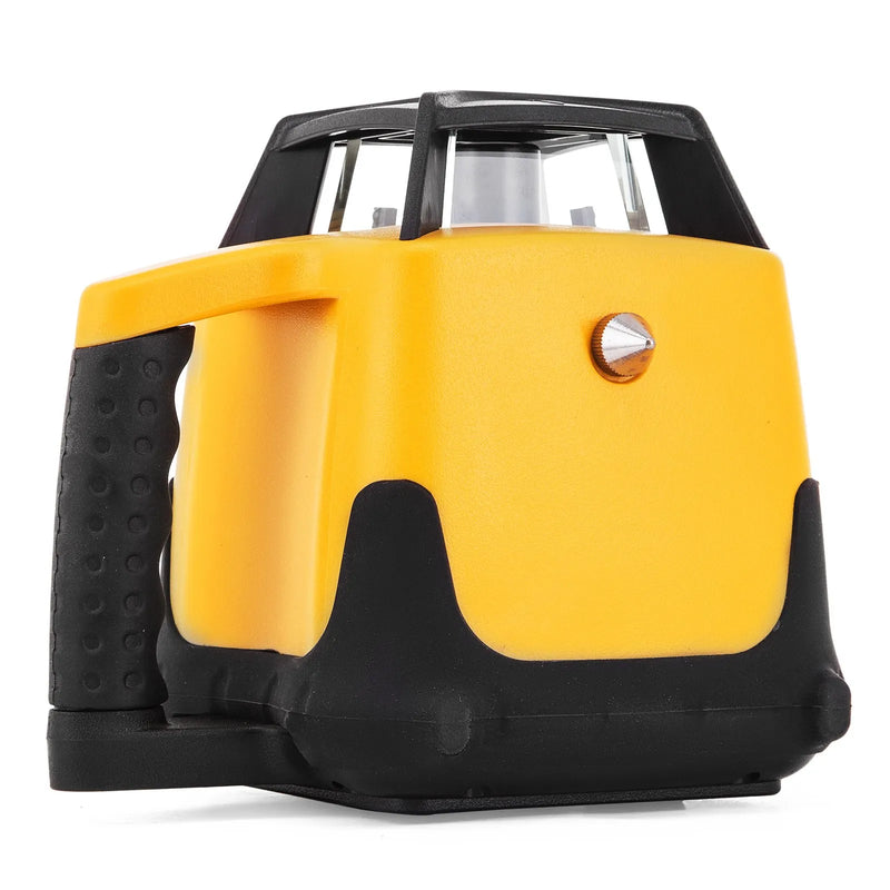 VEVOR rotējošs lāzera līmeņrādis ar zaļu staru, darbības rādiuss 500 m, regulējams slīpums, 360° rotācija, augsta precizitāte, komplektā tālvadības pults, uztvērējs un pārnēsāšanas koferis