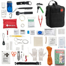 Survival First Aid Kit, 250 toodet, ellujäämisvarustus ja -tarbed, hädaabikomplektid meestele ja naistele telkimiseks, paadisõiduks, maavärinateks, matkamiseks, jahiks ja väliseiklusteks.