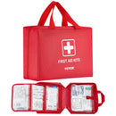 Pirmās palīdzības komplekts, 420 vienības, neatliekamās medicīnas piederumi mājai, automašīnai, birojam, ceļošanai, kempingam, kravas automašīnai, pārgājieniem, sportam, transportlīdzekļiem un āra ārkārtas situācijām