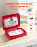 Pirmās palīdzības komplekts, 420 vienības, neatliekamās medicīnas piederumi mājai, automašīnai, birojam, ceļošanai, kempingam, kravas automašīnai, pārgājieniem, sportam, transportlīdzekļiem un āra ārkārtas situācijām