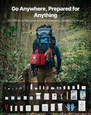 Pirmās palīdzības komplekts, 500 vienības, neatliekamās medicīnas piederumi mājai, automašīnai, birojam, ceļošanai, kempingam, kravas automašīnai, pārgājieniem, sportam, transportlīdzekļiem un āra ārkārtas situācijām