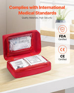 Pirmās palīdzības komplekts, 500 vienības, neatliekamās medicīnas piederumi mājai, automašīnai, birojam, ceļošanai, kempingam, kravas automašīnai, pārgājieniem, sportam, transportlīdzekļiem un āra ārkārtas situācijām