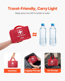 Pirmās palīdzības komplekts, 500 vienības, neatliekamās medicīnas piederumi mājai, automašīnai, birojam, ceļošanai, kempingam, kravas automašīnai, pārgājieniem, sportam, transportlīdzekļiem un āra ārkārtas situācijām