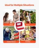 Pirmās palīdzības komplekts, 500 vienības, neatliekamās medicīnas piederumi mājai, automašīnai, birojam, ceļošanai, kempingam, kravas automašīnai, pārgājieniem, sportam, transportlīdzekļiem un āra ārkārtas situācijām