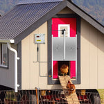 VEVOR automātiskās vistas kūts durvis ar taimeri un gaismas sensoru, 12 V 66 W elektriskās mājputnu durvis ar infrasarkano sensoru un divām tālvadībām