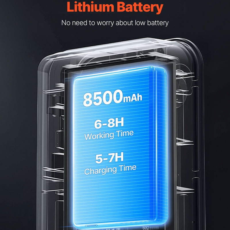 VEVOR kanalizācijas kamera 50 m, 10,92 cm kanālu kamera ar 6 regulējamām LED gaismām un 16GB atmiņas karte